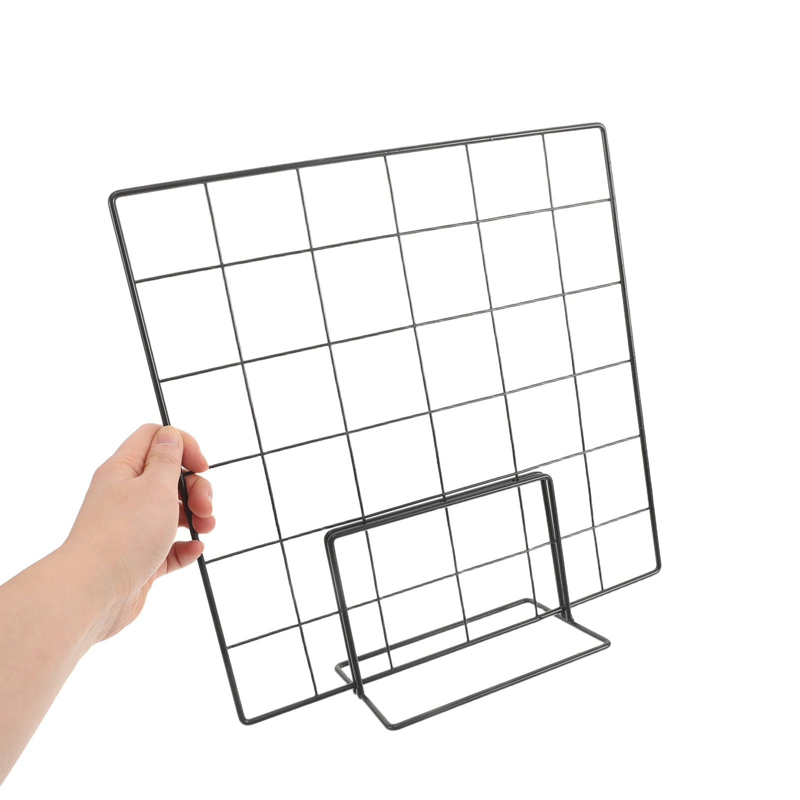 

Display Stand Grid Showcase Panel Picture Frame Metal Wall Kitchen Storage Paint Drying Rack Hanging Retail Wire Grid Wall