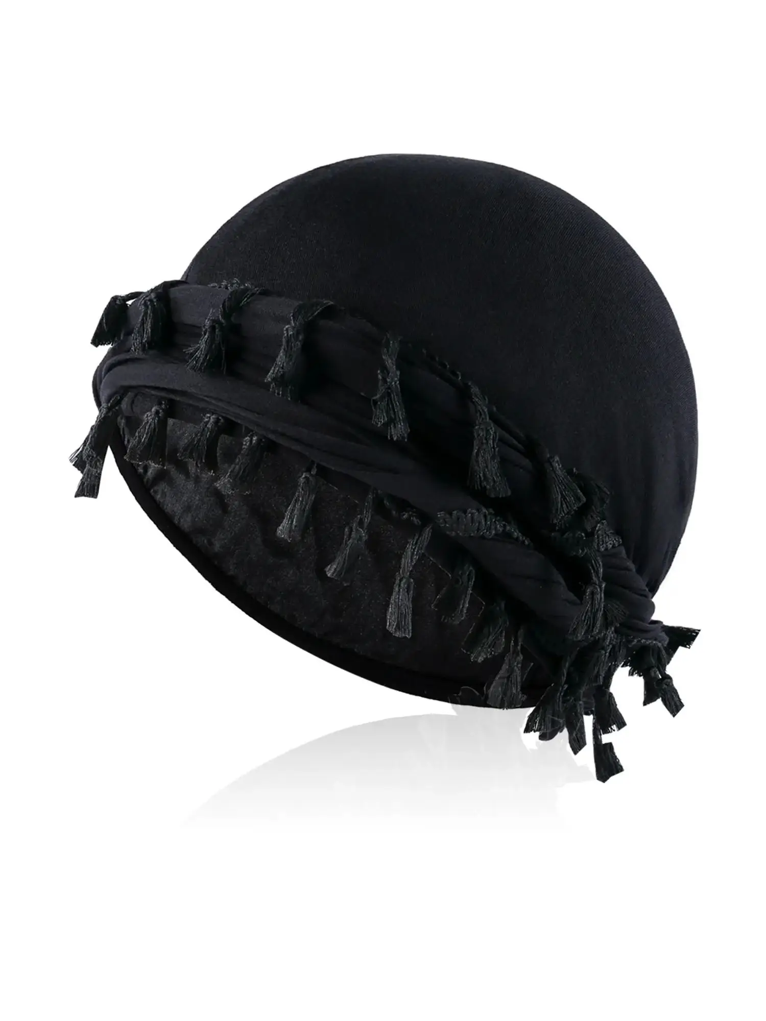 Vintage Twist Turban Head Wraps für Männer Stretch Modal und Satin Turban Schal Krawatte für Haar Kordelzug Verschluss und Maschinewaschbar – Detail 6