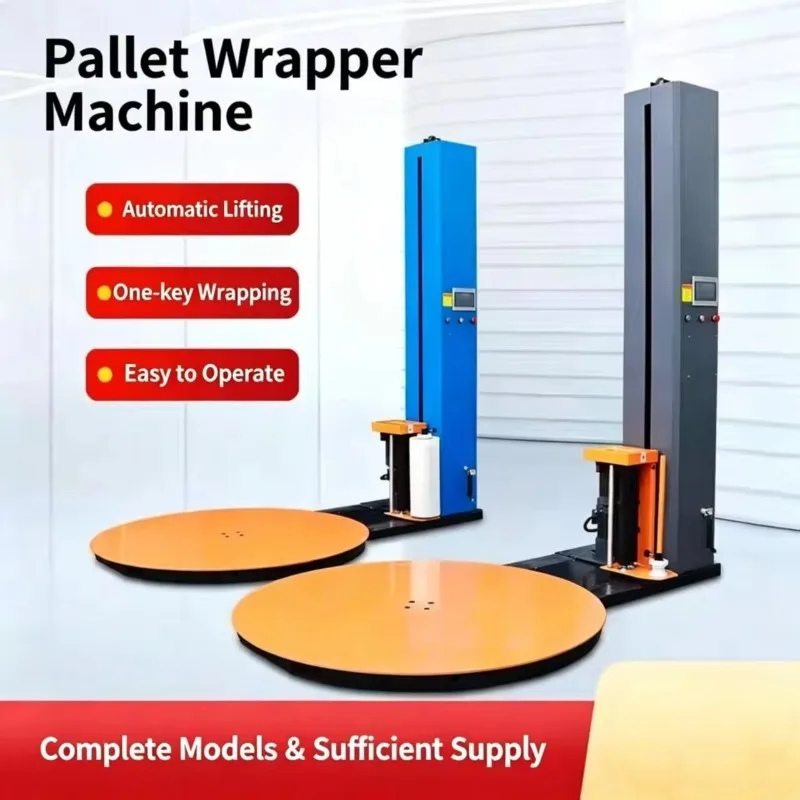 Plastic Wrapping Film Packaging Machine Pallet Wrapping Machine Efficient Auto Film Packaging Palletized Cargo Wrapping Tasks
