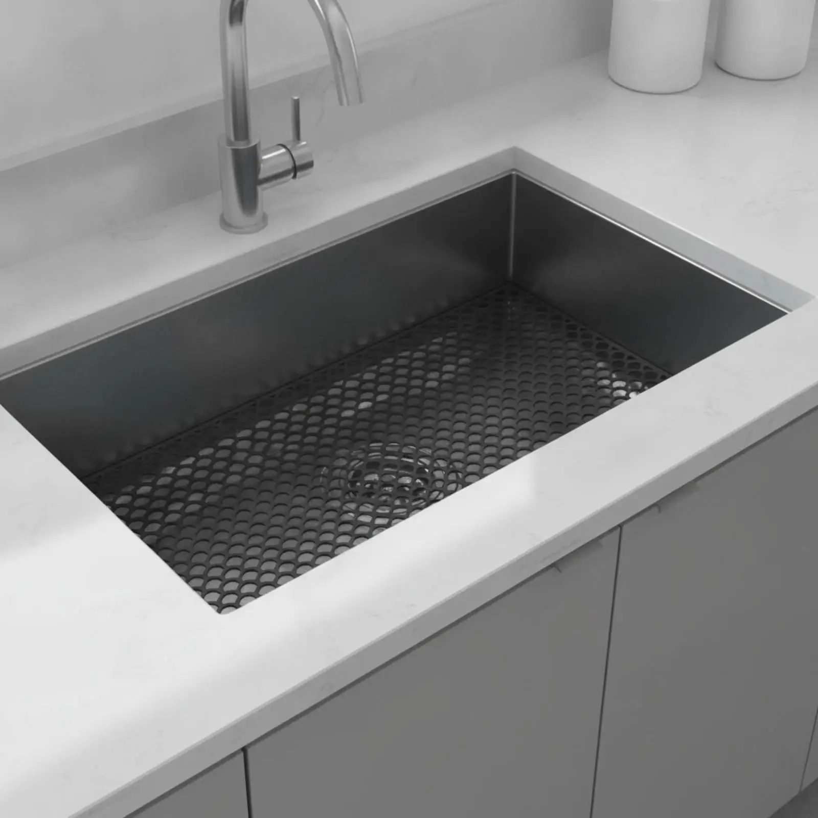 Easy to Clean Silicone Sink Protector | Cushioned interaction for Dishes, Silicone Sink Mat