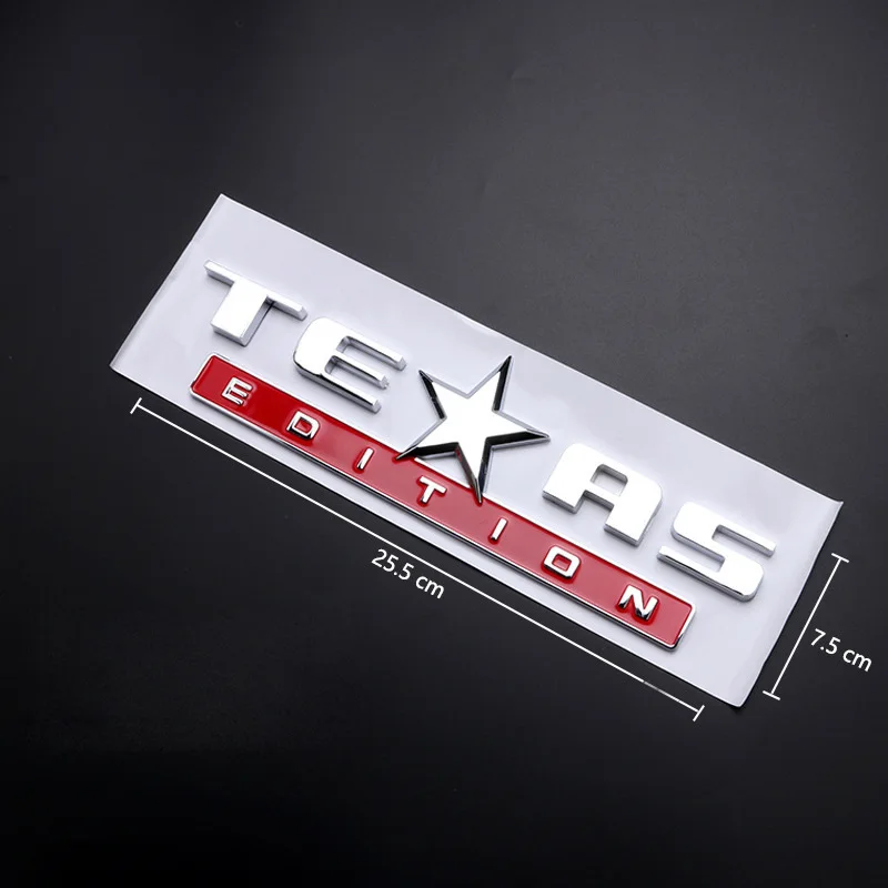 TEAS TEXAS EDITION Emblem Sticker Accessories for Chevy GMC Jeep Renegade Wrangler Guides Grand Cherokee Compass Liberty Rubicon