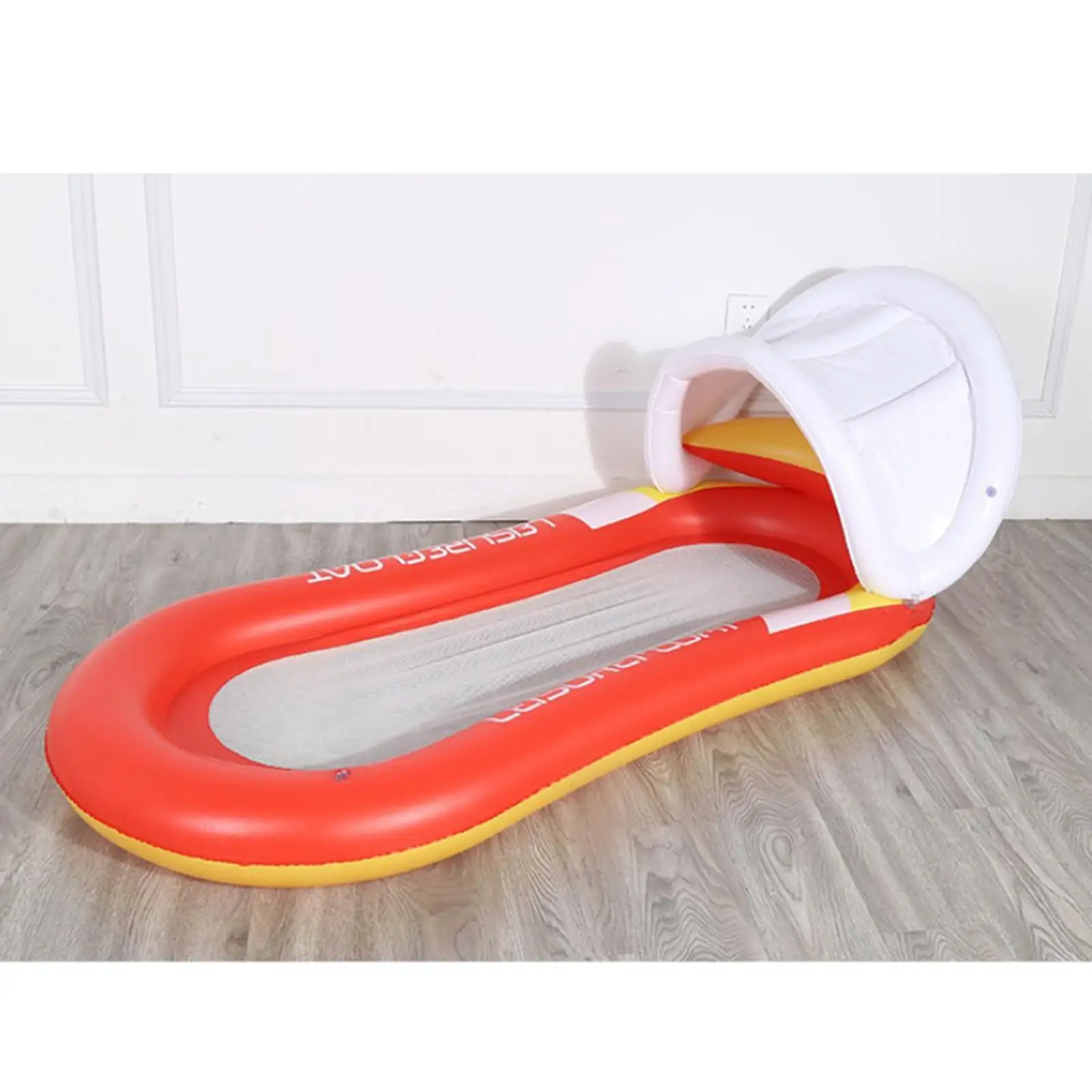 Grand hamac gonflable de luxe, flotteurs, rangée de fournitures d'eau