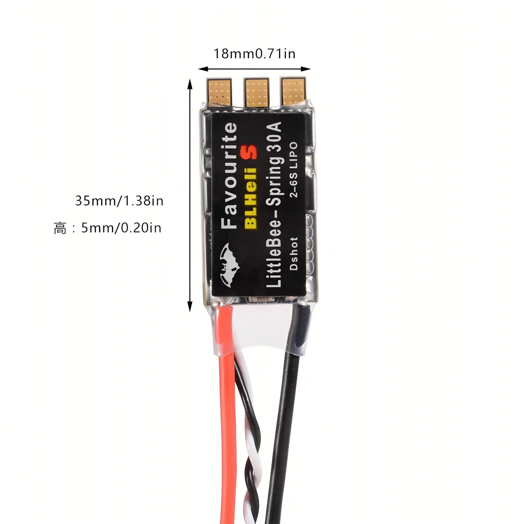FVT LITTLEBEE Little bee BLHeli-s SPRING 20A / 30A Brushless ESC 2-6S Supports Mulitshot DSHOT Oneshot42 OneShot125 Multicopter