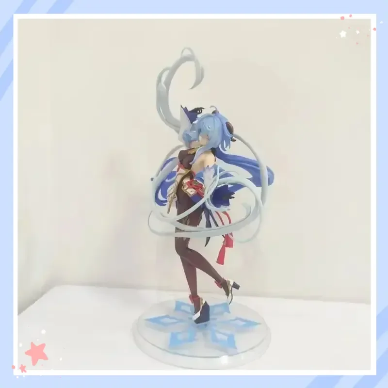 

Фигурка Ganyu из Genshin Impact, аниме-девушка, на подставке «Снежинка» от Миякавы Такэши, в стоячей позе, в коробке, из ПВХ, игровая коллекционная фигурка