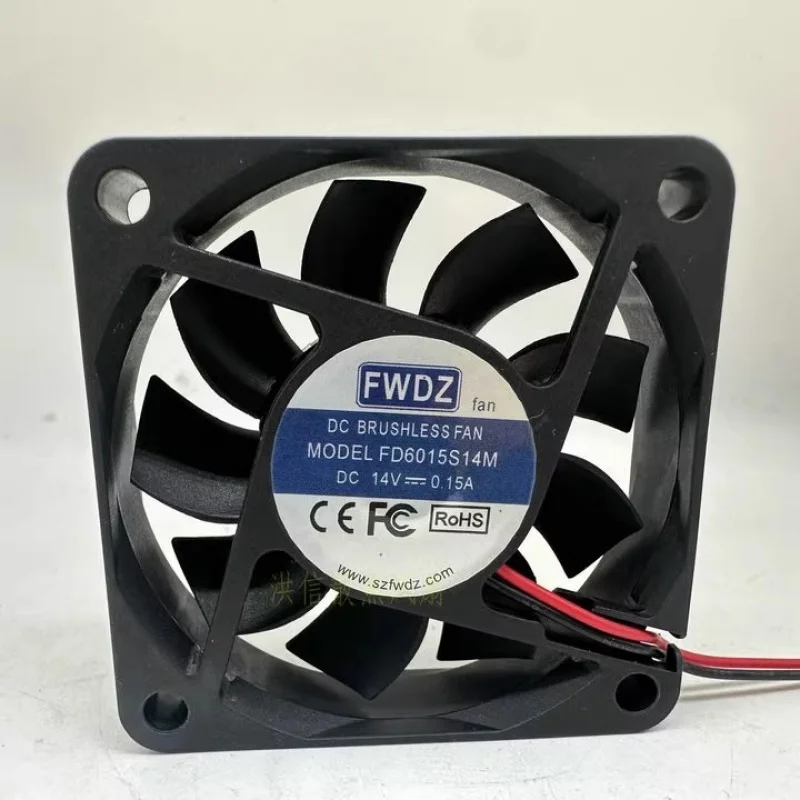 HJY 1 piece FWDS 6CM 6015 14V 0.15A FD6015S14M 60*15mm Silent Cooling Fan