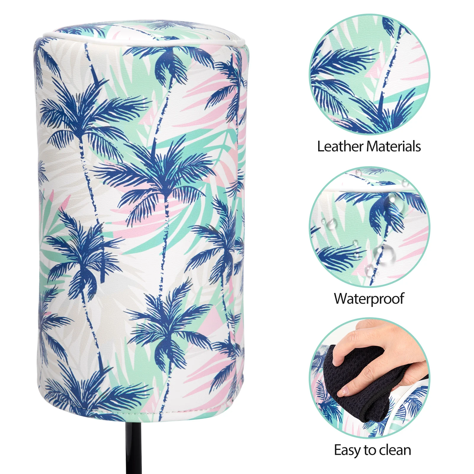 Hawaiian Style Golf Club Head Cover for Men and Women Barrel Driver Cover Sea Wave Unique Golf Gift for Dad Husband or Friend
