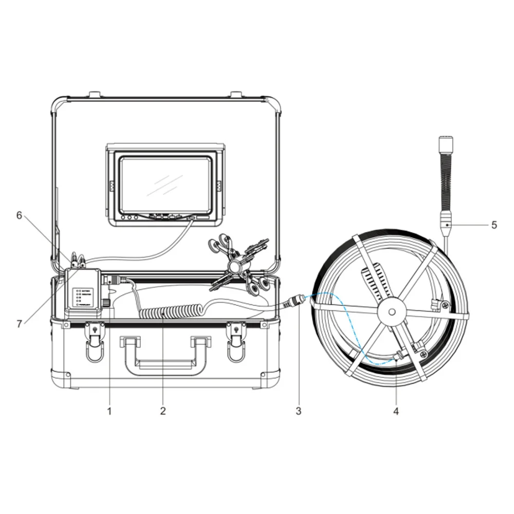 MAOTEWANG-Caméra Vidéo d'Inspection de Tuyaux d'Égouts, Système d'Endoscope Industriel, Moniteur de 9 Pouces, IP68 AHD 1080P