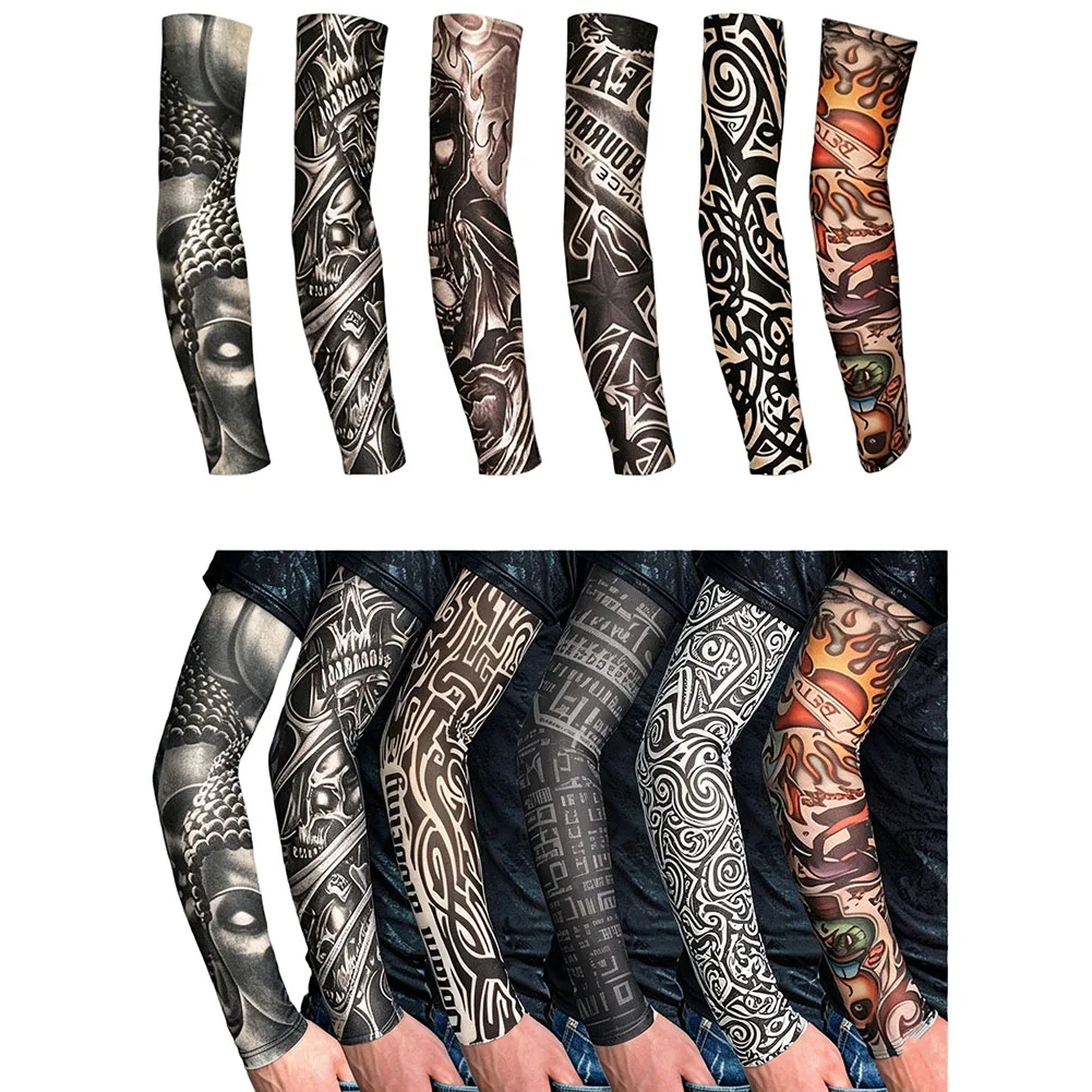 Stylish Arm Sleeves For Outdoor Activities Tattoo Sleeves Tattoo Arm Sleeves Uv Protection Sleeves Skin-friendly Fabric