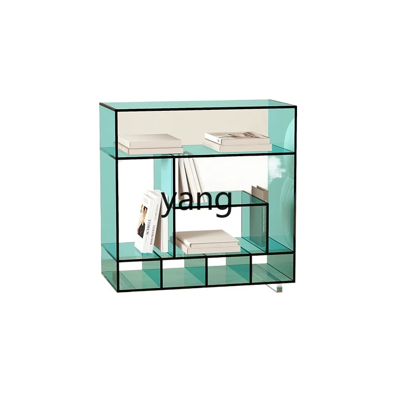 

CX Transparent Acrylic Bookcase Simple Living Room Small Storage Sofa Edge Multi-Layer Small Bookcase