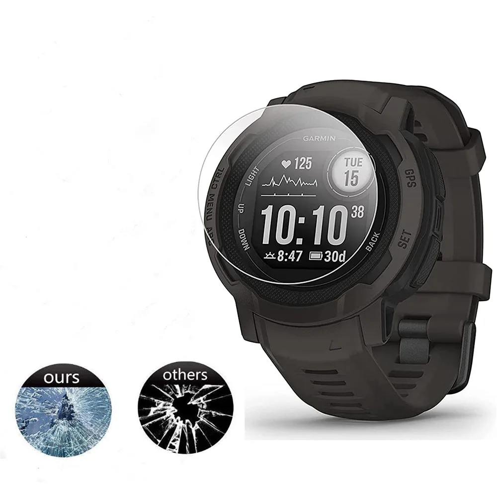 BEHUA 2 قطعة الزجاج المقسى حامي الشاشة فيلم ل غارمين غريزة 2 2S الرياضة Smartwatch سوار واقية الأفلام غطاء واضح