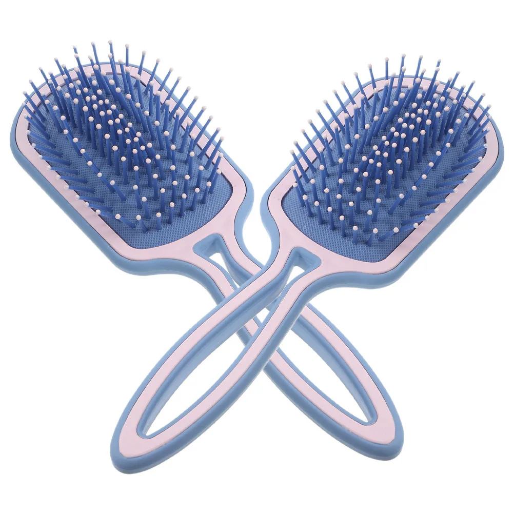 

2Pcs Massage Comb Paddle Hair Brush Portable Lightweight Detangling Brush for Women Travel Home Use Hair Styling Tool