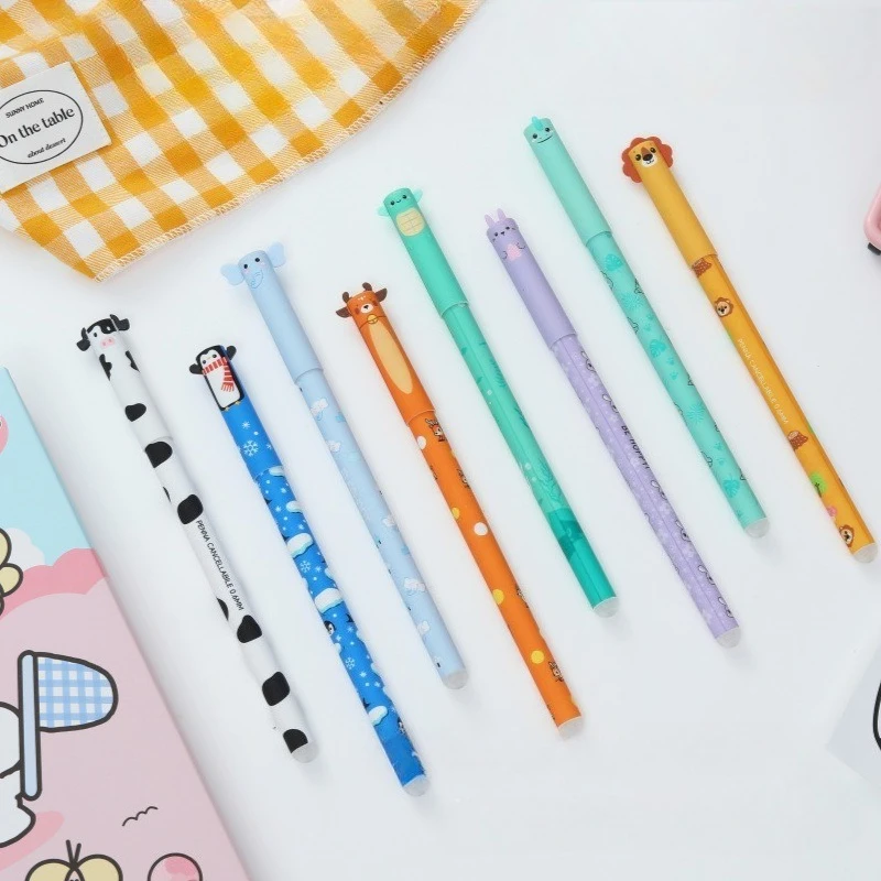 8er-Pack löschbare Stifte in Tierform für Journaling, Schreiben, Bürobedarf, Geburtstagsgeschenke, Weihnachtsgeschenke, Geschenkideen, Gelstift – Detail 5