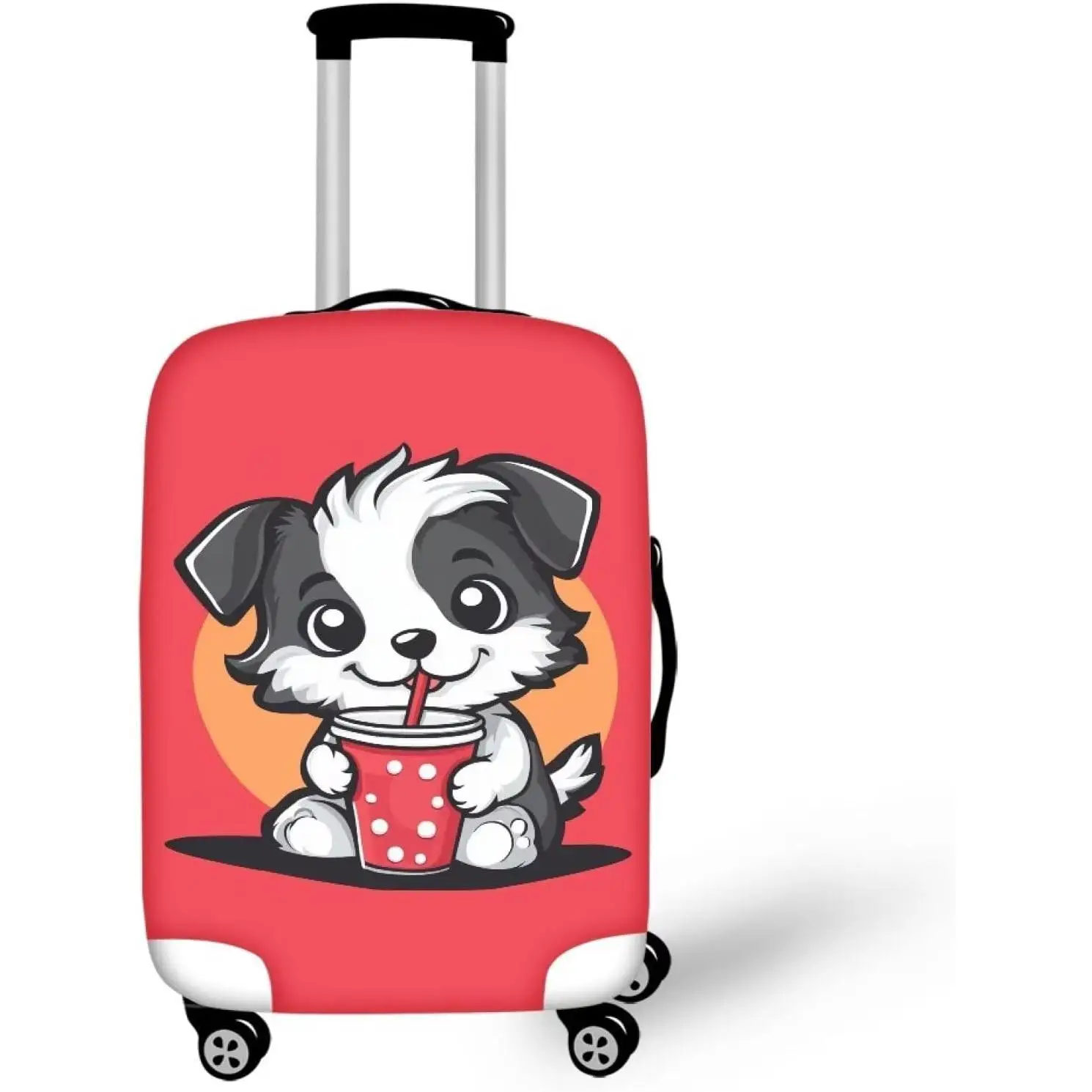 

Защитный чехол для багажа с собачьим принтом, модный чехол для дорожного чемодана, эластичные пылезащитные чехлы, практичные дорожные аксессуары, хорошие подарки