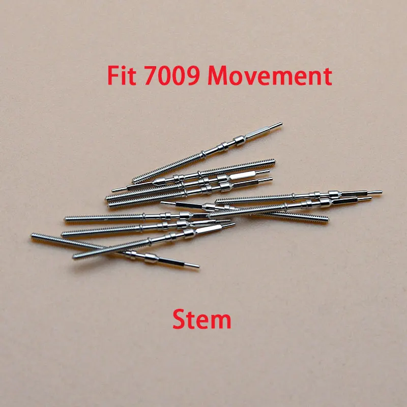 10Pcs 7009 Movement Accessories Watch Stem Replacement Spare Parts For Oriental Double Lion Watch Aftermarket Replacements