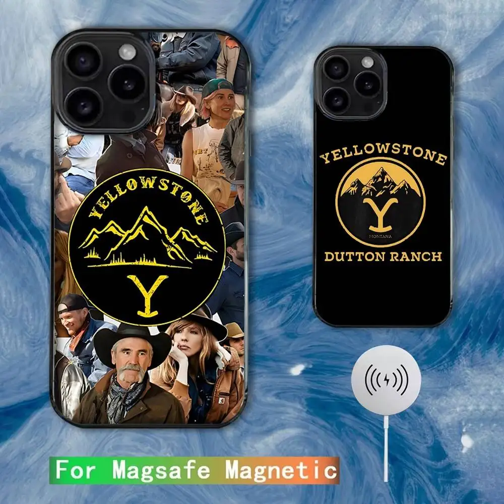 

TV Series Y-Yellowstone Phone Case For iPhone 16e,16,15,14,13,12,11,Plus,Pro,Max,Mini Magsafe Magnetic Wireless Charging