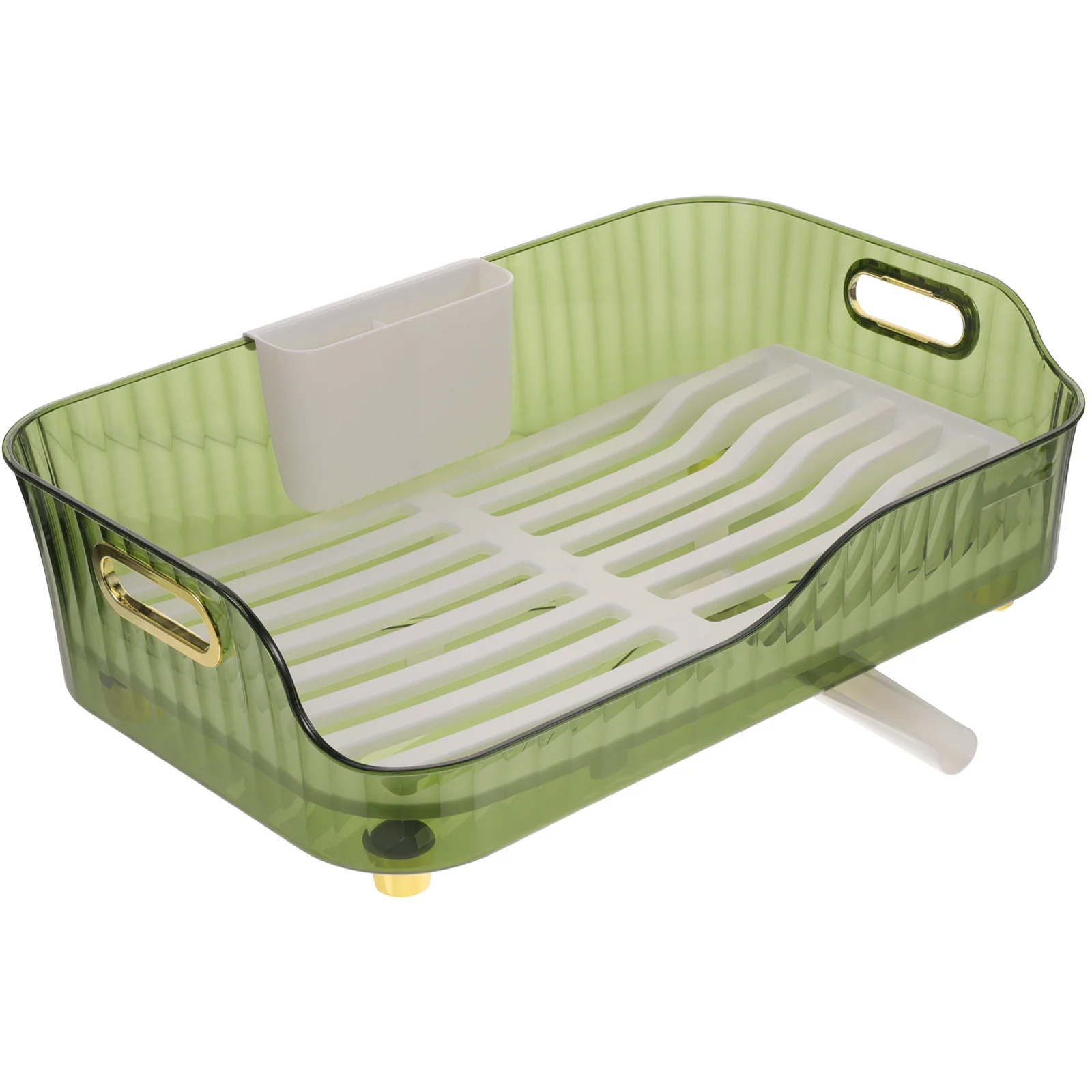 

Dish Draining Rack Transparent Kitchen Tableware Organizer for Fast Drying Plates Bowls Chopsticks Sink Side Storage Rack Multi