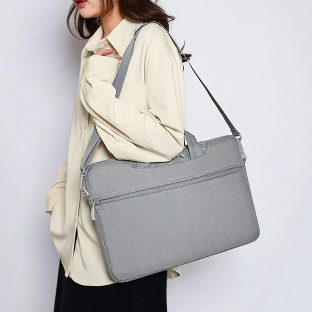 Portable 15.6 Inch Laptop Bag Sleeve Water-resistant Waterproof Handbag Briefcase Universal Computer Storage Bag Office