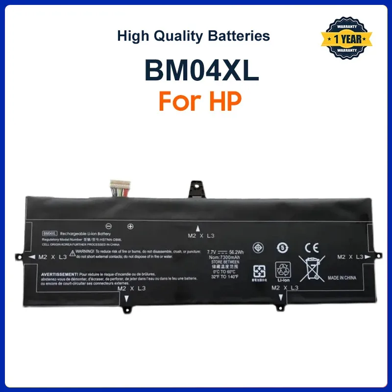 BM04XL Laptop Battery for HP EliteBook x360 1030 G3 G4 Series HSTNN-DB8L HSTNN-UB7L L02031-541 L02478-855 7.7V 56.2WH