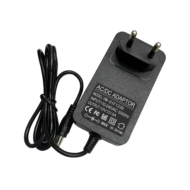 Zasilacz 12V 1A 2A 3A 24V 1A, ładowarka, adapter USB typu C, DC 5,5 mm x 2,1 mm / 5,5 mm x 2,5 mm, do monitorów AOC, uniwersalny. — zdjęcie produktu 6