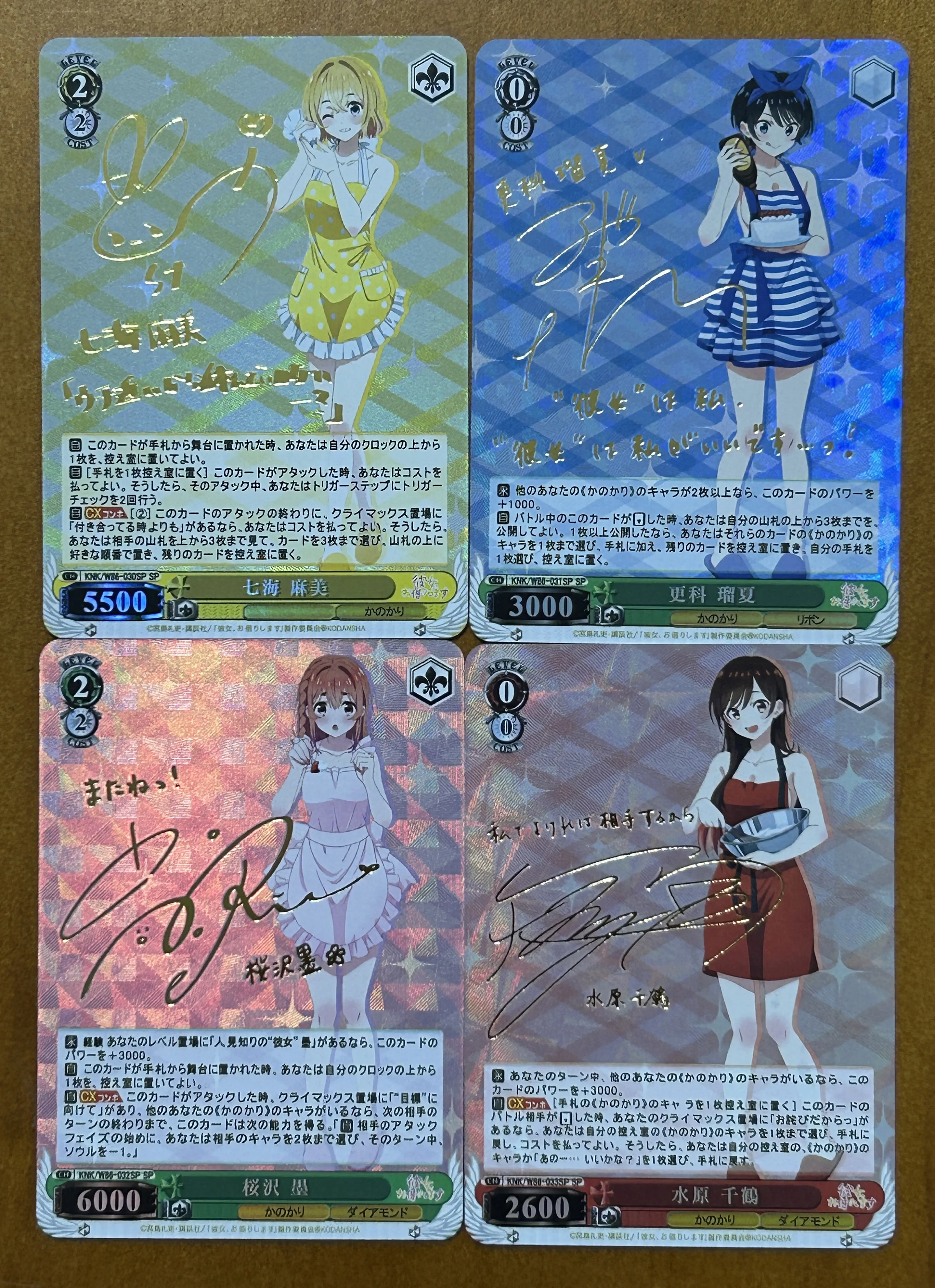 DIY Rent-A-Girlfriend Anime Collectible Cards Chizuru Mami Ruka Sumi Custom TCG Trading Cards Gift