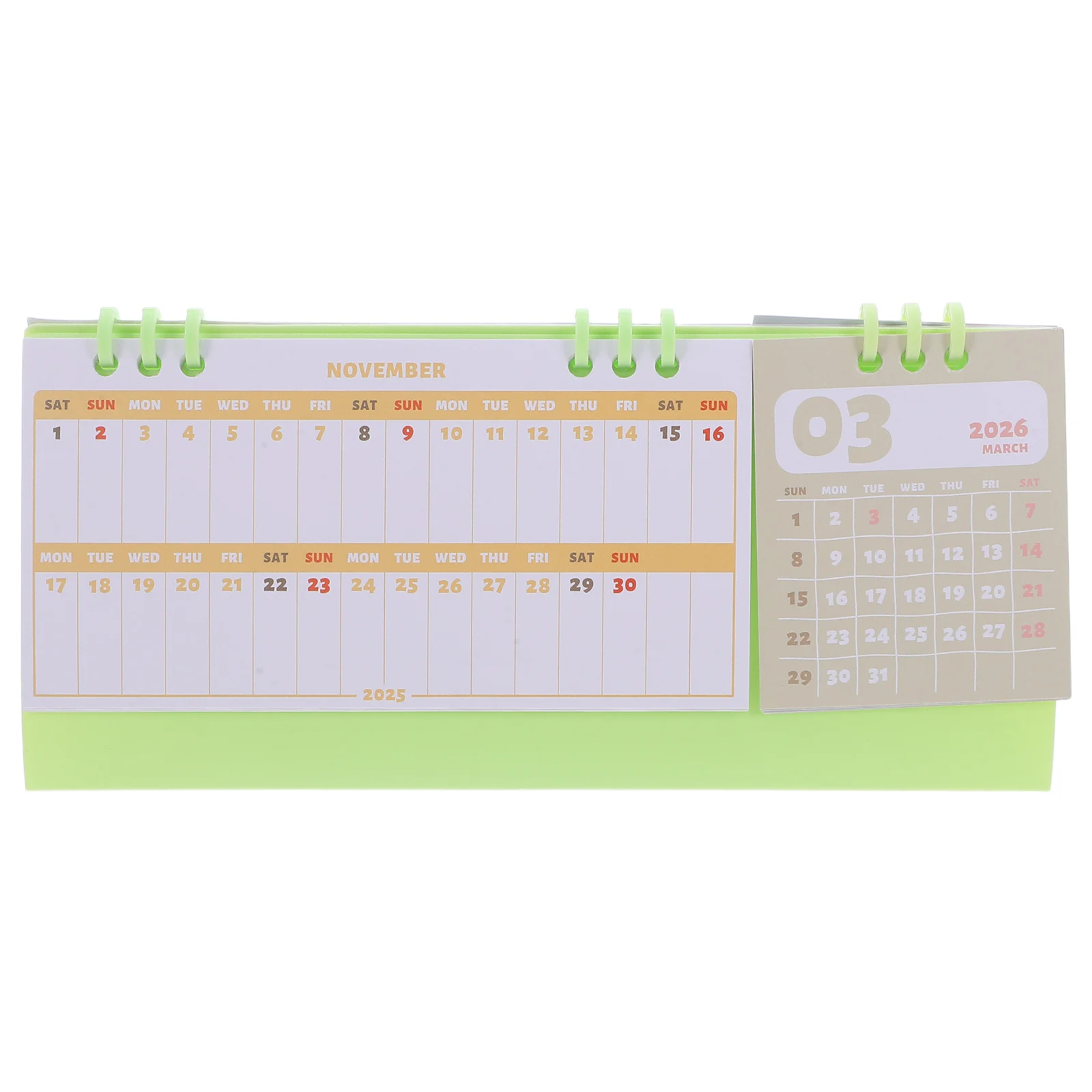 

Настольный календарь 2026 с двойной пружинной переплеткой, минималистичный, откидной, для рабочего стола, ежемесячный, еженедельный, ежедневный органайзер, эффективный планировщик