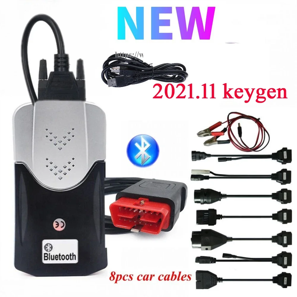 2024 New VCI 2021 Keygen Obd2 Diagnostic Tool USB Bluetooth VD DS150E CDP For Tnesf Delphis Orpdc Car Truck Accessories Scanner