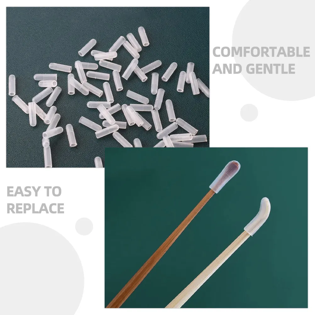 30Pcs Silicone Ear Cleaner Cover Replaceable Ear Spoon Sleeves Soft Gentle Wax Removal Accessory for Daily Use