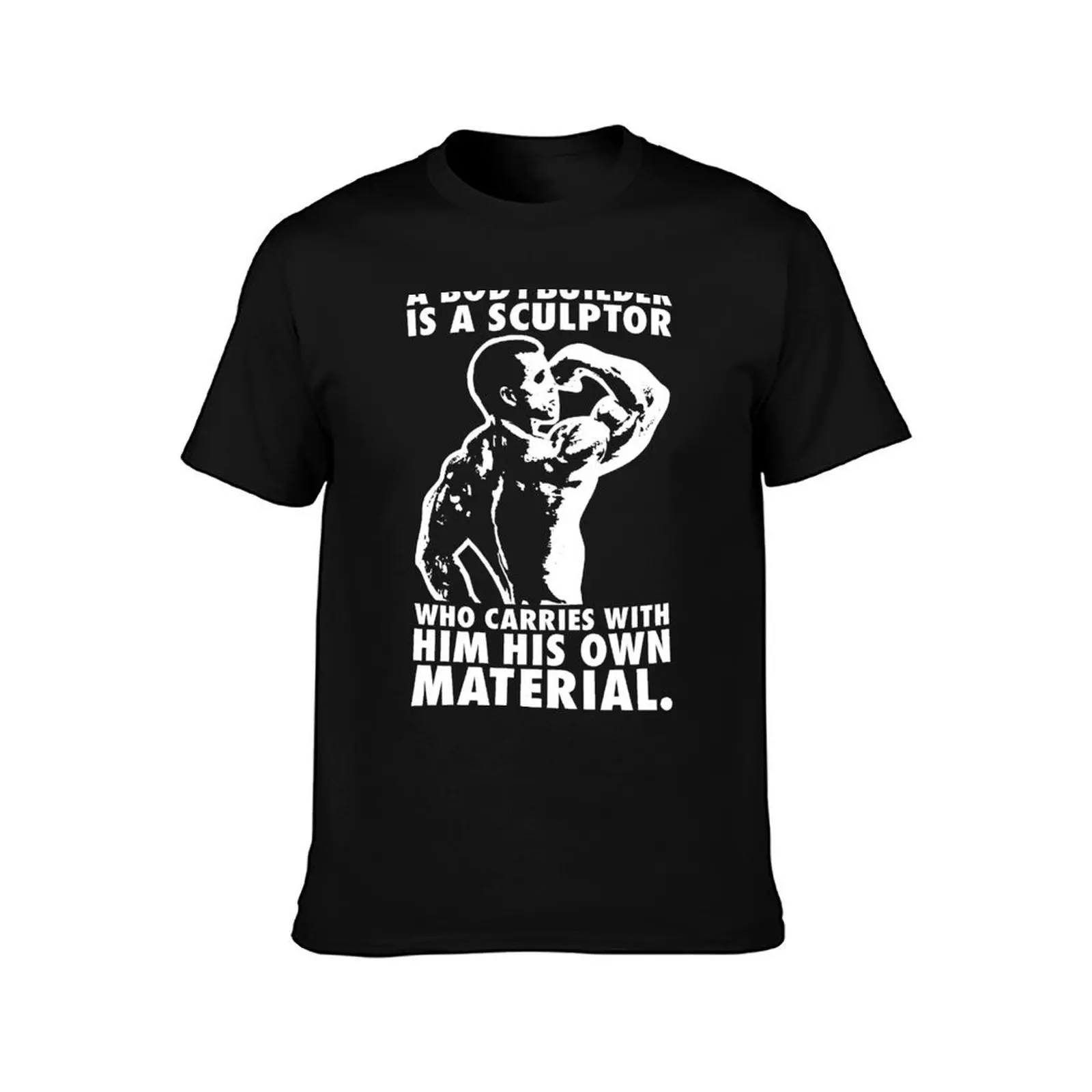 A Bodybuilder Is A Sculptor (Serge Nubret) T-Shirt Lightweight Gym Training T-Shirt