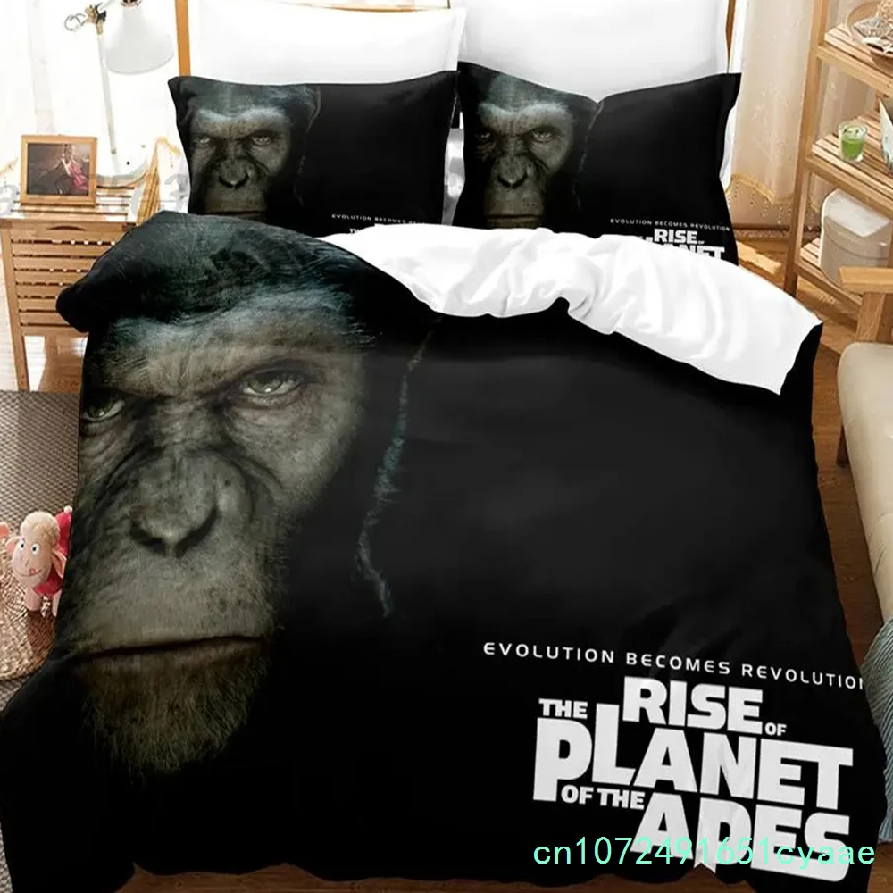 Planet Of The Apes Bedding Set Single Twin Full Queen King Size Bed Set Aldult Boy Bedroom Duvetcover Set 3D Print Bed Sheet Set - view 3