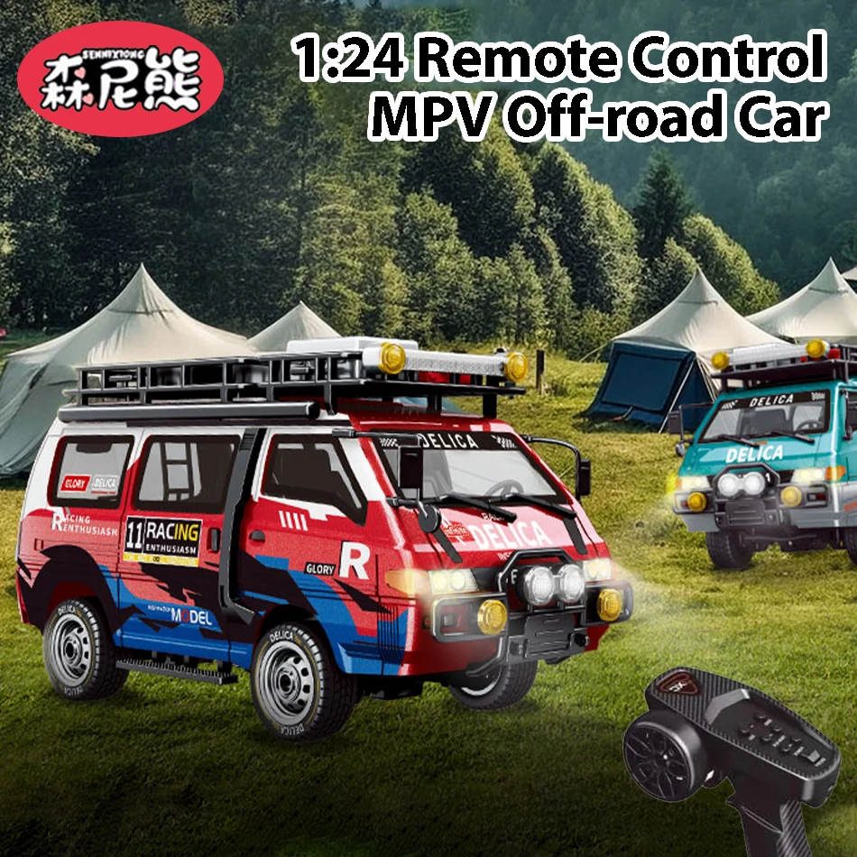 

SENNIXIONG 1:24 Remote Control Classic Off-road Vehicle Commercial Car Model RC MPV RTR Speed Drift Van Climbing Truck Toy Gift