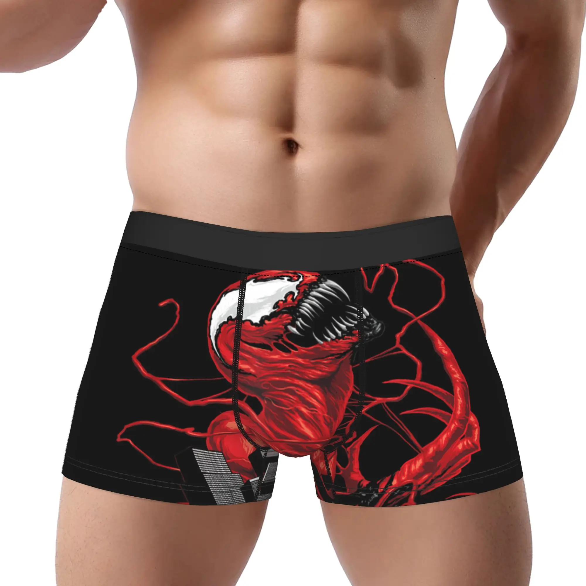 

Трусы-боксеры Marvel Venom для взрослых 18+, дышащие трусы Marvel, мужское нижнее белье, шорты с принтом, трусы-боксеры