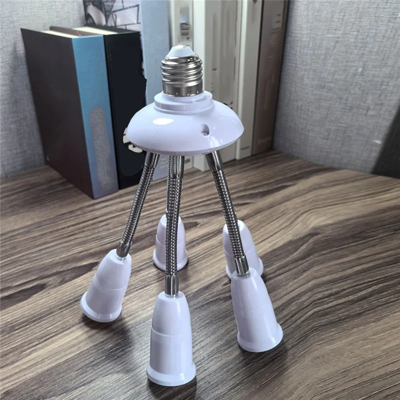 

ABZL E27 Light Socket Splitter Adjustable Multi-E27 Light Bulb Adapter For Household Lamp Bases Photography Adapter Converter