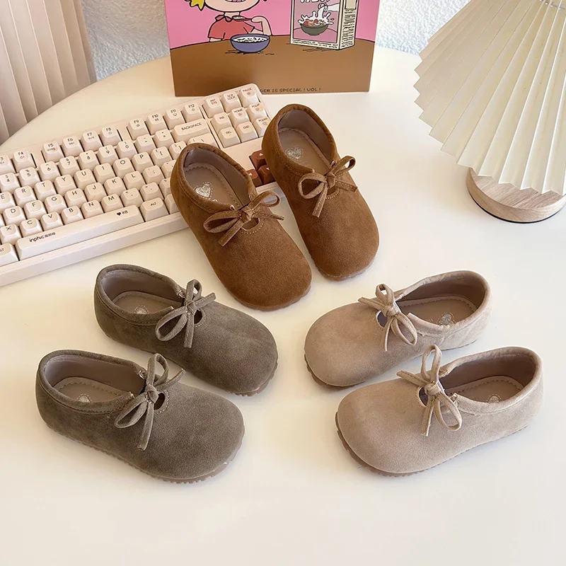 Children's Casual Shoes 2-18 Years Old Khaki Boys Girls Spring Autumn Yellow Retro Lightweight Kids Single Zapatos para niñas