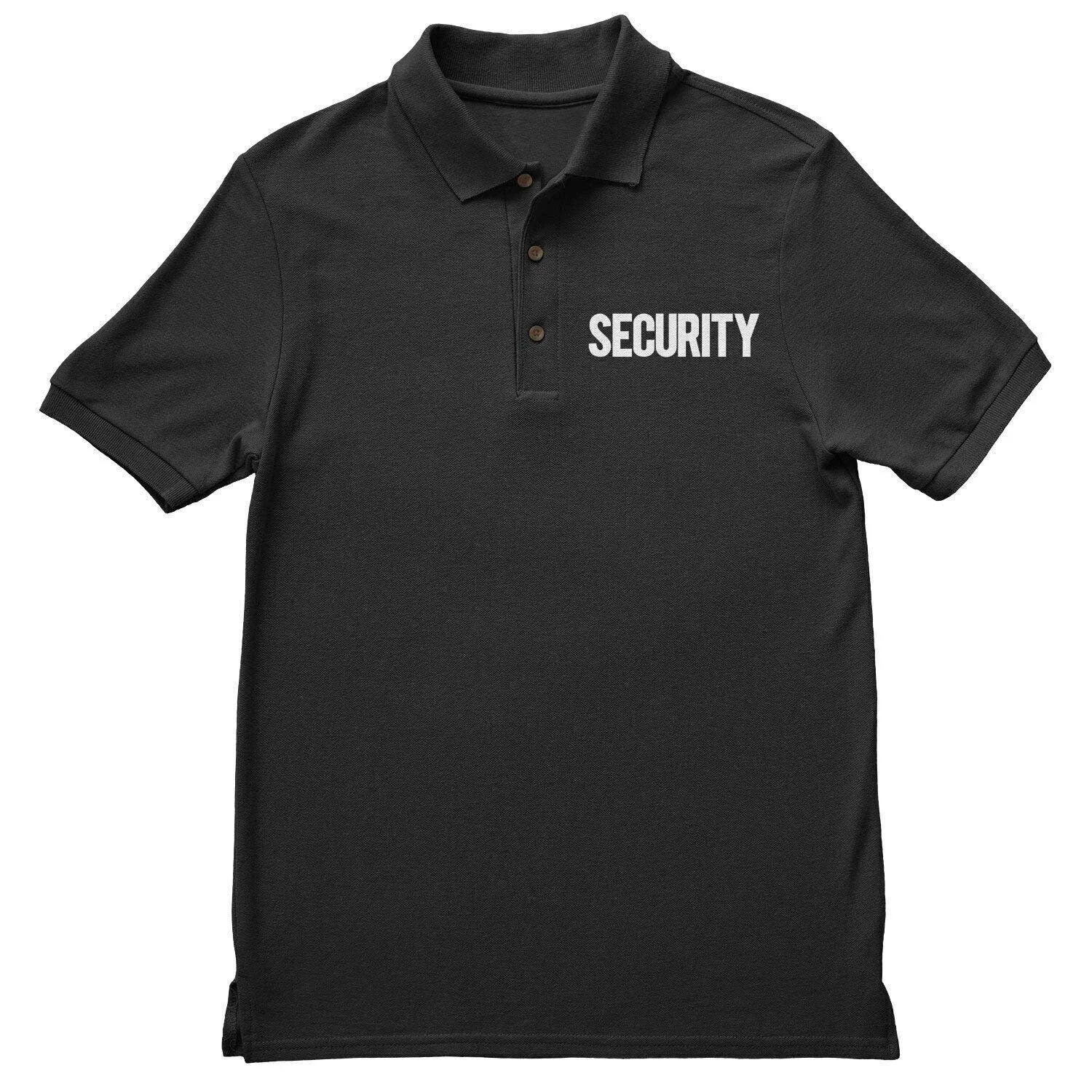 Herren-Sicherheits-Poloshirt mit Front- und Rückendruck, T-Shirt für Mitarbeiter-Veranstaltungen, Uniform aus NYC-Fabrik – Detail 2