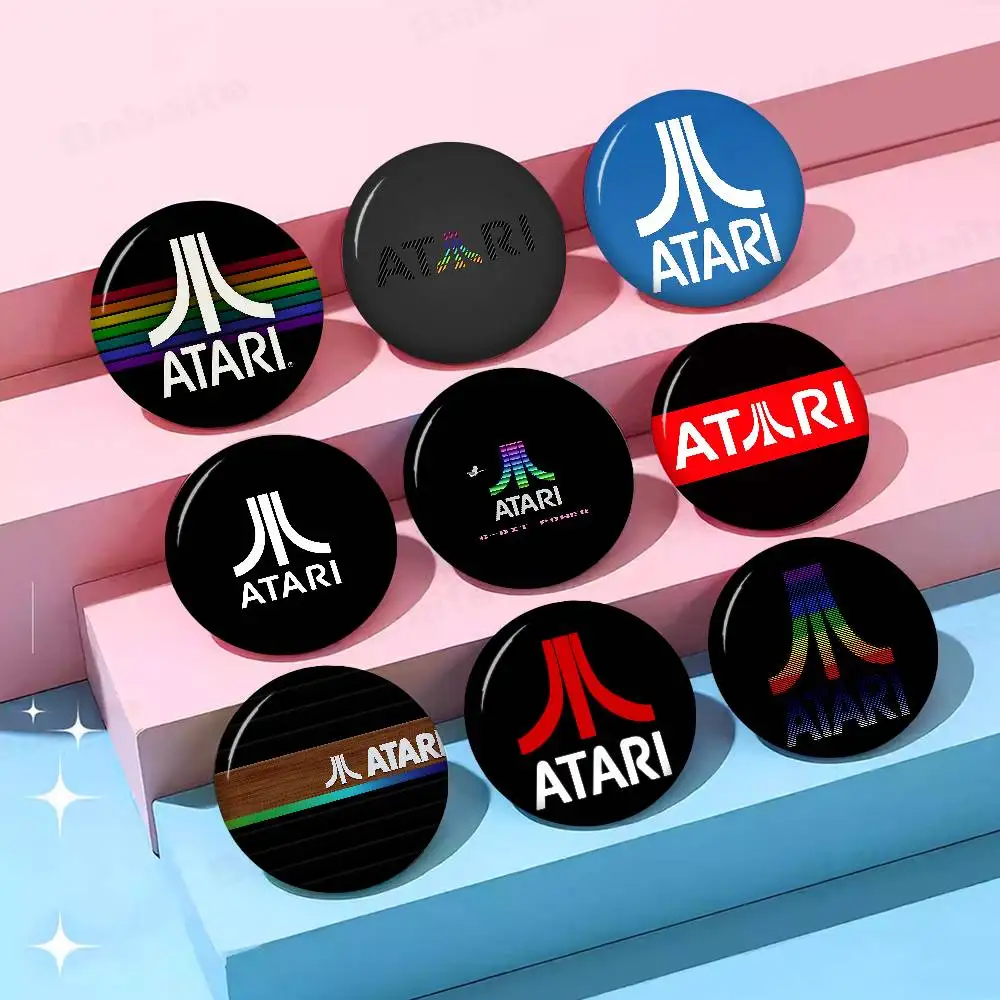 Atari Anime Button Pin Handmade Brooch For Clothes Cartoon Badge Backpack Decoration Jewelry Accessories