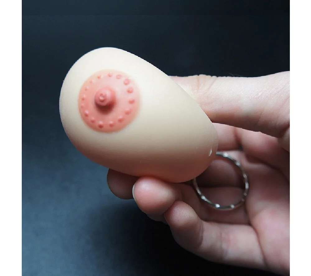 Antistress-Titten Schlüsselanhänger Sexy Brust-Schlüsselanhänger, persönliche Schlüsselanhänger, Damengeschenke, Herren-Schlüsselanhänger