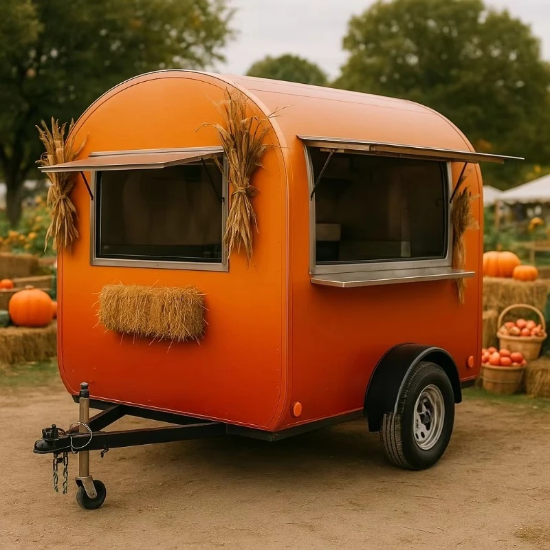 Custom Movable Food Kiosk Portable Container Bar Shop Mobile Restaurant & Food Trailer for Outdoor Vending