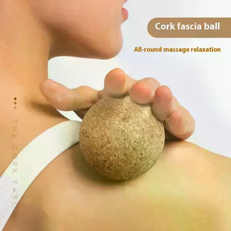 Cork Massage Ball Back Foot Massager Yoga Tension Release Therapy Myofascial Relax Muscles Trigger Point