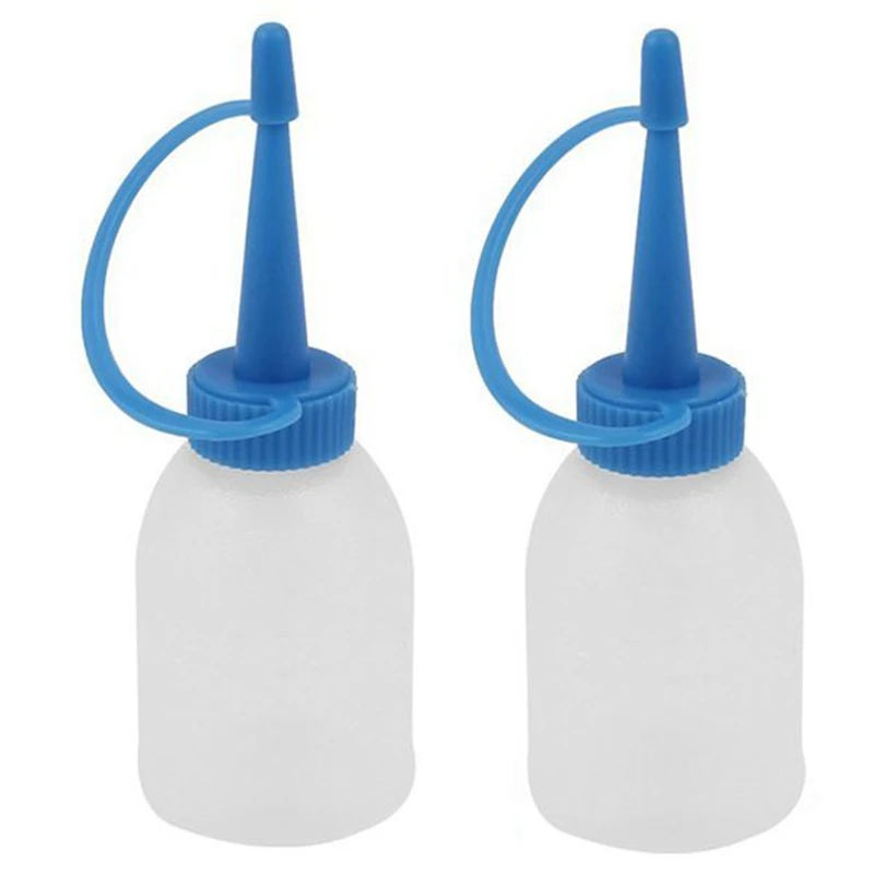 Dispenser per bottiglie da spremere in plastica per olio di colla industriale da 30 ml, 10 pezzi