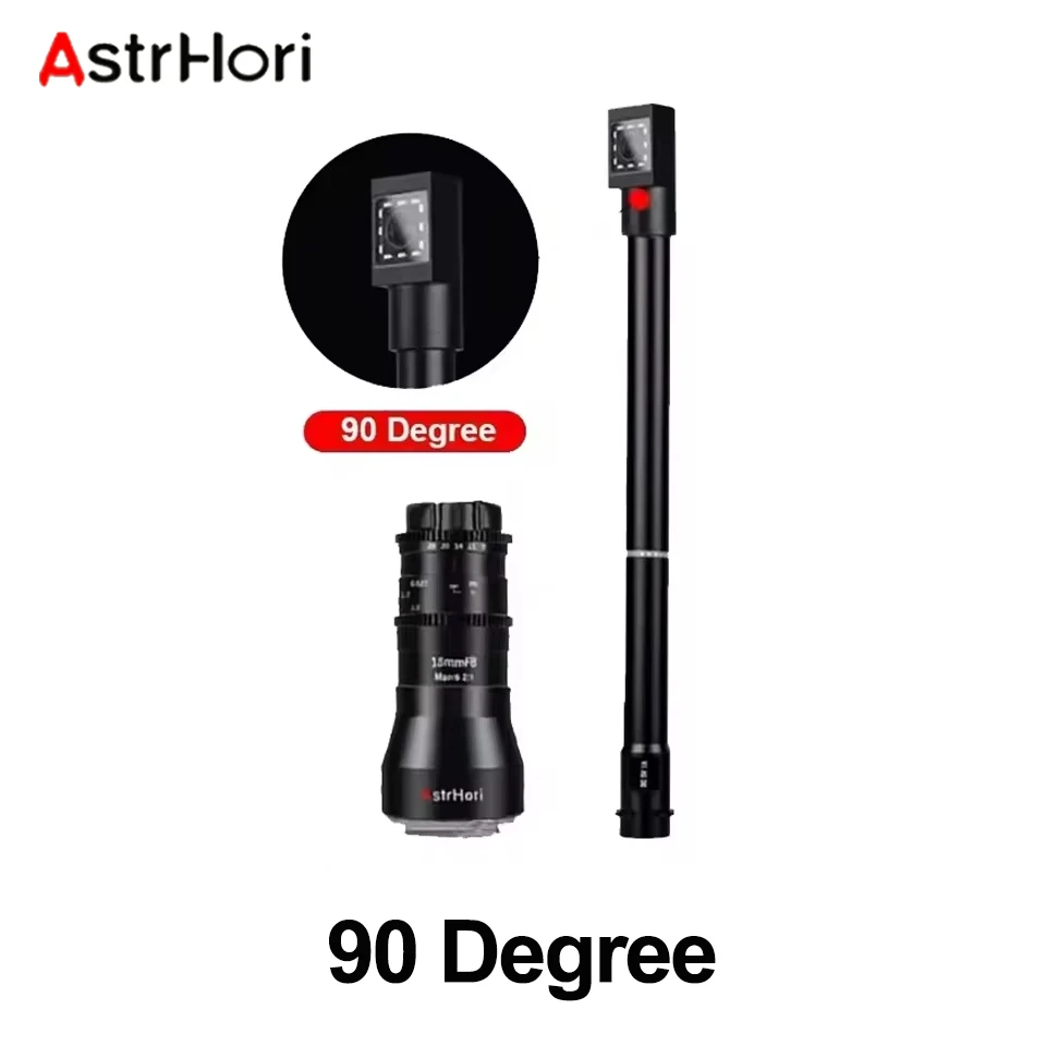 AstrHori APS-C 18mm F8 Macro 2X Probe Camera Lens met waterdichte voorkant, geschikt voor macrofotografie met Sony E RF EF XF Z M43 L