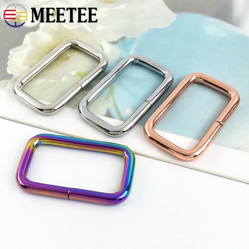 5/10Pcs 13-50mm Rectangle Metal Buckles O D Ring Webbing Belt Leather Rings Clasp Handbag Strap Clip Adjuster Hook Accessories - Image 2