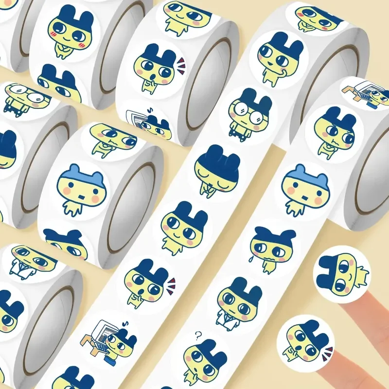 

500pcs Kawaii Tamagotchi Stickers Creativity Student Handmade Diy Notebook Decoration Packaging Tape Girl'S Toy Reward Gift