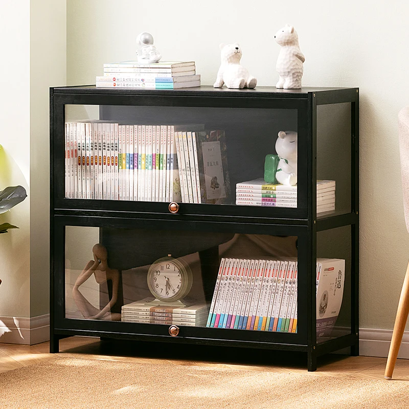 

Modern and minimalist bedside table, small cabinet for storage at the end of the bed, solid wood, light luxury