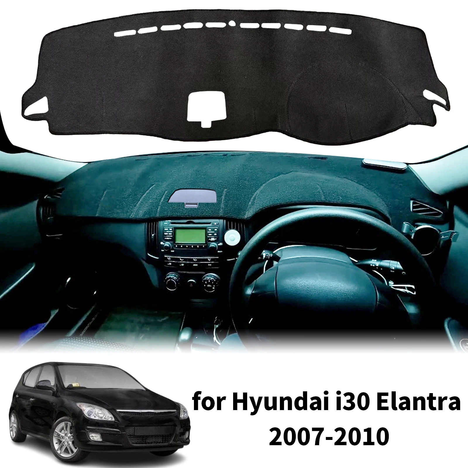 

fit for Hyundai i30 Elantra 2007-2010 Car Dashmat Dashboard Cover Pad Protective Carpet DashMat Sunshade Accessories