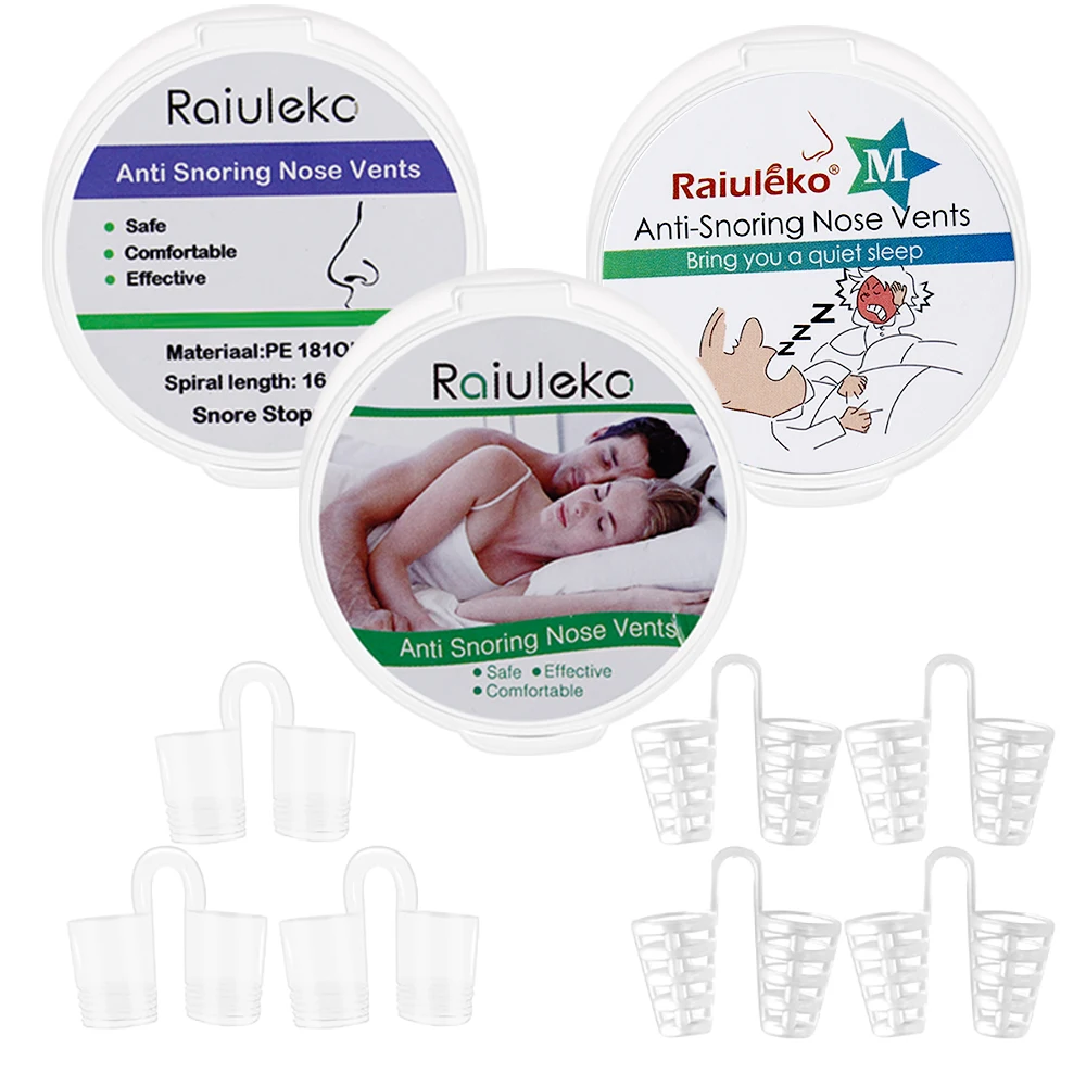 3/4PCS /Set Snore Stopper Snoring Solution Anti Snoring Devices Nose Vents Snore Nasal Dilators For Sleeping Aid Better Sleep