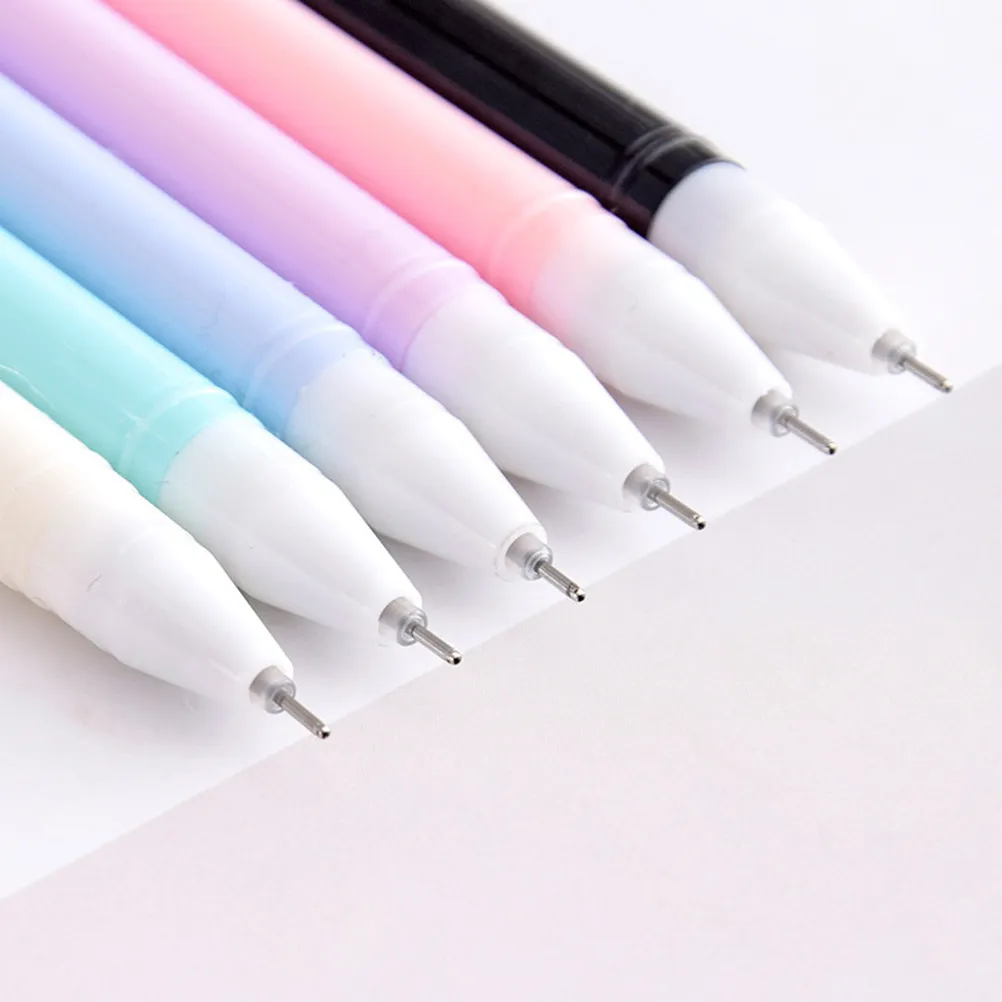 

12Pcs 0.5mm Gel Pens Black Ink Cartoon Cat Shape Full Needle Smooth Gliding No Skip Writing Ideal for Study Notes Gifts