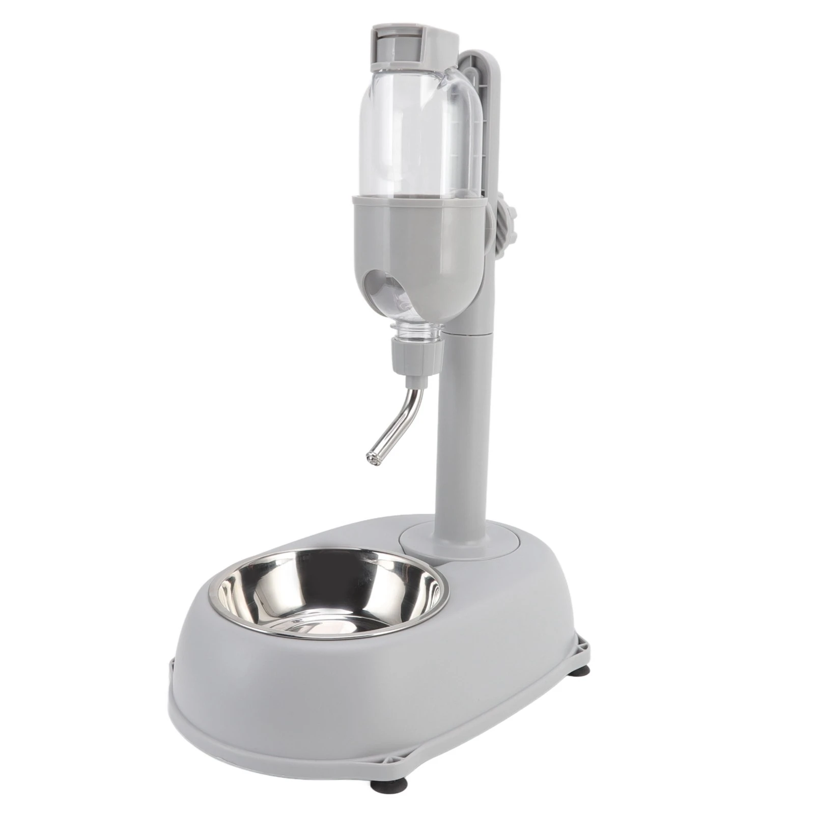 

Pet Standing Water Dispenser Bowl 500ml Multifunctional Detachable Height Adjustable Pet Automatic Standing Water Feeder