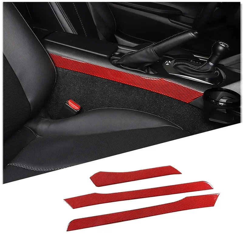 

Car Center Control Gear Shift Side Trim Sticker Decoration Cover for Mazda MX-5 2016-2024 Soft Carbon Fiber Car Accessories