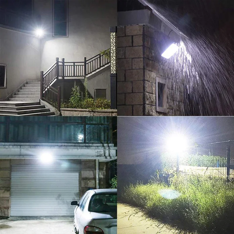 Imagem -06 - Luz de Parede Solar Holofote ao ar Livre à Prova Dágua Luz Led com Controle Remoto para Jardim Varanda Garagem