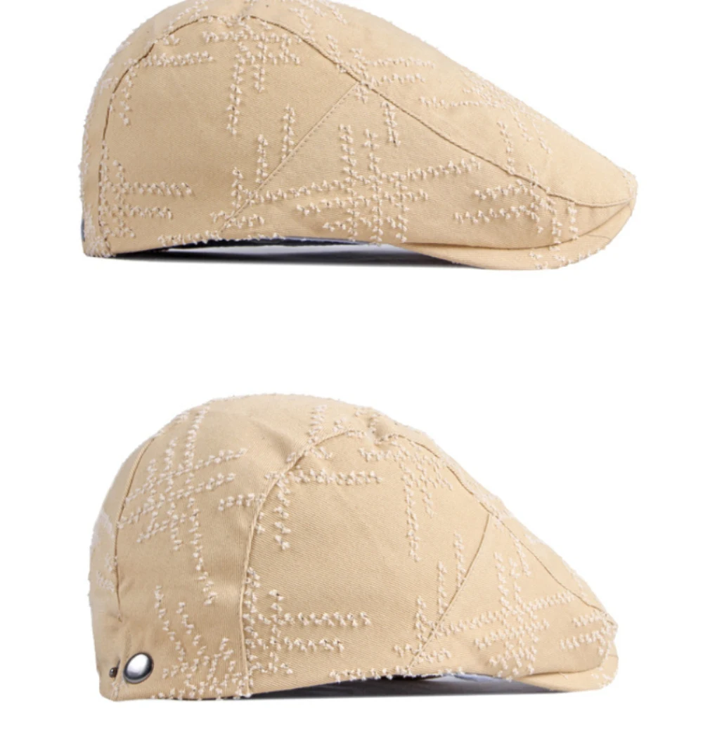 HT4659 Baskenmütze für Herren und Damen, Frühling/Sommer, Vintage-Sonnenmütze, Künstler-Baskenmütze, Unisex Ivy Flat Cap, Verstellbare Herren-Baskenmützen – Detail 9